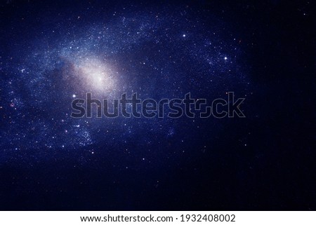 Galaxy background with stars. Elements of this image were furnished by NASA. High quality photo