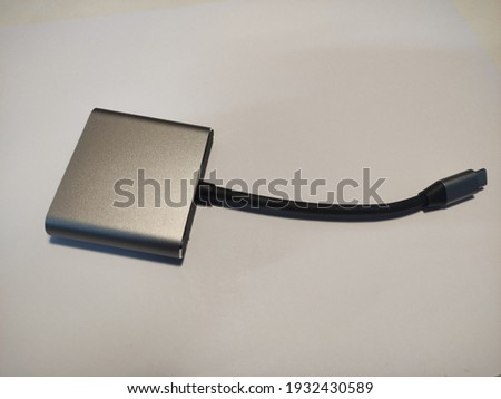 USB adaptor isolated on white background