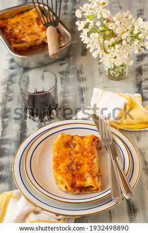 Italian filled pasta called "cannelloni"
