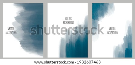 Set of vector watercolour universal background with copy space for text.