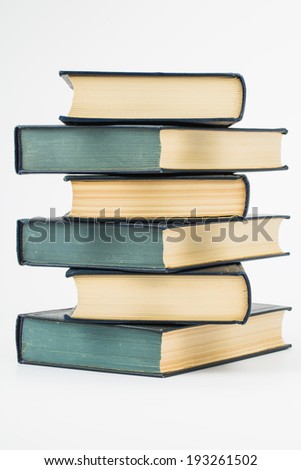 stack of books close up for background