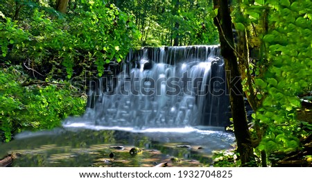 Multiple Cascading Waterfall In Tennessee