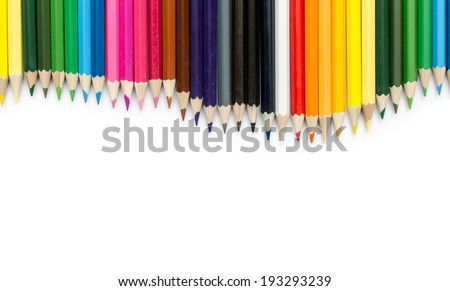 colorful pencil frame