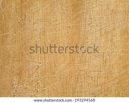 Old grunge wooden cutting kitchen desk board background texture