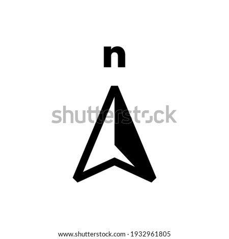 north arrow compass logo vector icon illustration