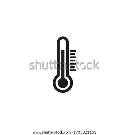 Thermometer icon vector. Simple thermometer sign Royalty-Free Stock Photo #1933021151