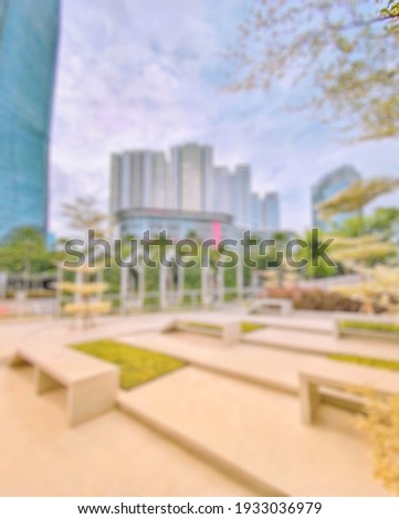 Defocused abstract background of city