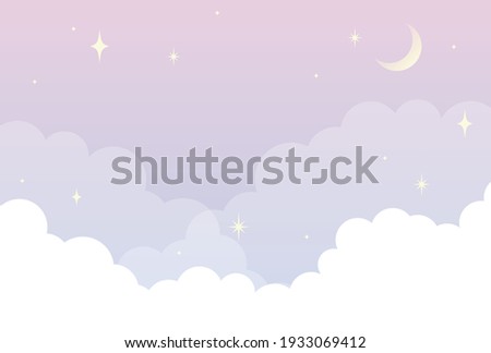 vector background with clouds and the sky for banners, cards, flyers, social media wallpapers, etc.
