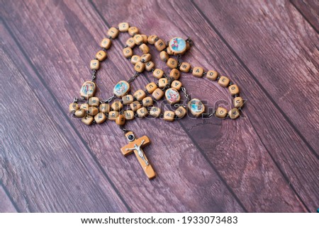 Rosary beads of the Virgin of Guadalupe Royalty-Free Stock Photo #1933073483