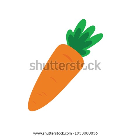 Carrots on a white background. Vector illustration. Icon. Royalty-Free Stock Photo #1933080836