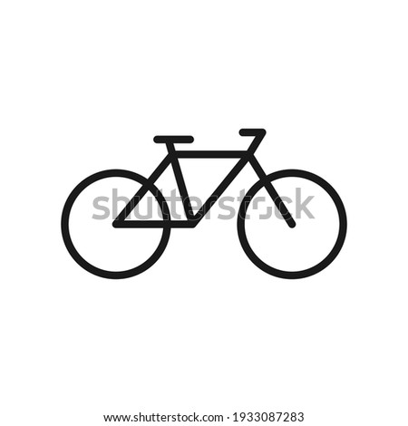 Bike icon. Bicycle symbol. Vector illustration isolated on white