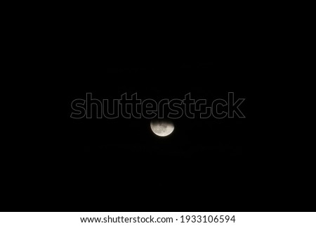 View of the moon at night