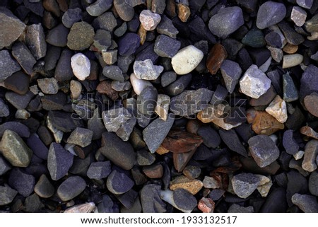 stone gravel of different colors
