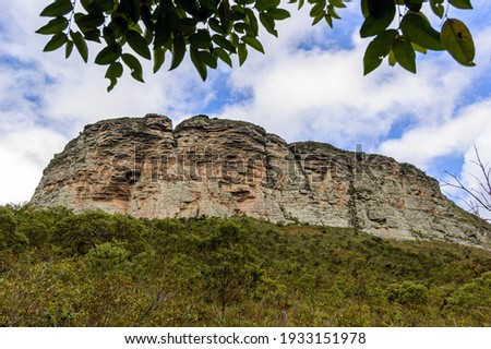 Rocky cliffs in the Chapada Diamantina National Park, Bahia State, Brazil on June 10, 2007.