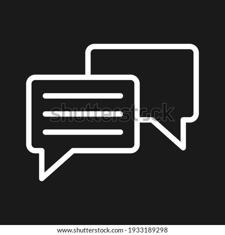 Chat, dialogue, messages icon vector image. Can also be used for customer support and UI. Suitable for use on web apps, mobile apps and print media.