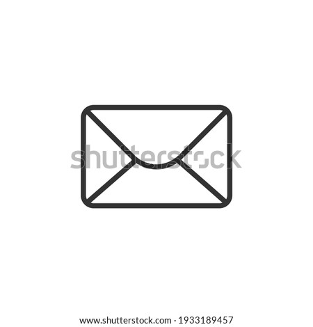 Message Icon. Email or News Illustrations - Vector, Sign and Symbol for Design, Presentation, Website or Apps Elements. Royalty-Free Stock Photo #1933189457