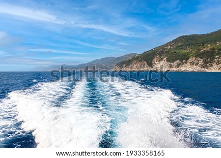 Boat trip along the Ligurian coast
