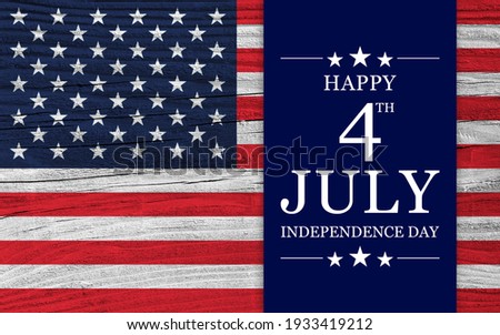 USA Independence Day banner background Royalty-Free Stock Photo #1933419212
