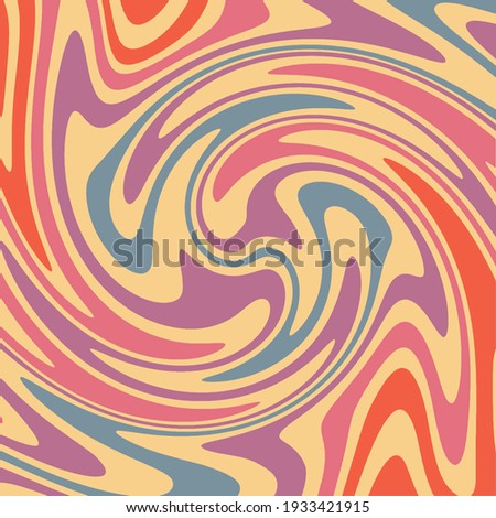 Twirl 70s Retro colors abstract swirl vector  backgrounds