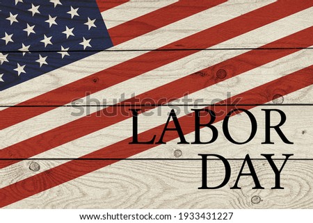 USA Labor Day banner background