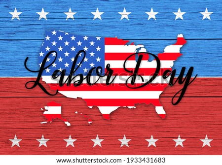 USA Labor Day banner background