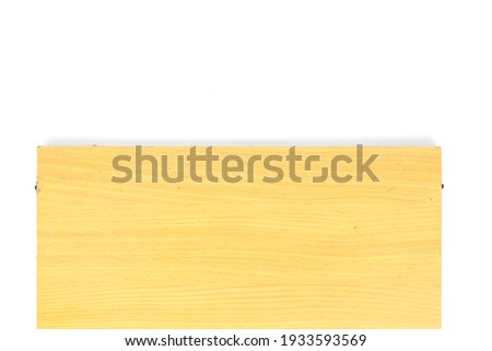 Yellow wood motif on white background