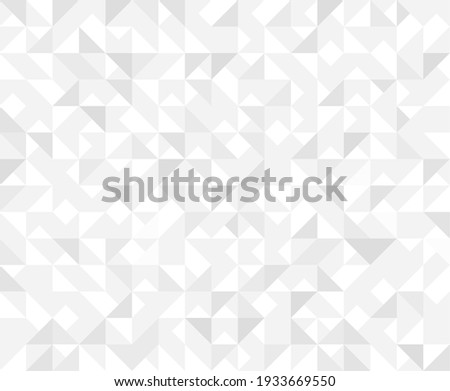 Abstract geometric white grey and silver background. Geometric triangles vector, seamless halftone pattern. Elegant gradient concept abstractive business vector