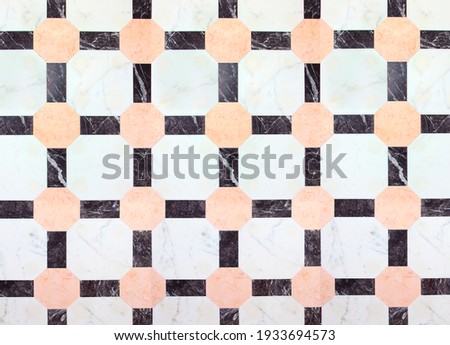 Retro floor background. Abstract marble pattern for luxurious royal palace interior