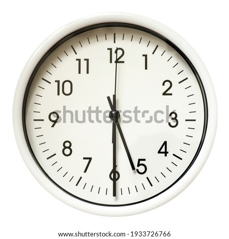 office clock isolated on a white background
