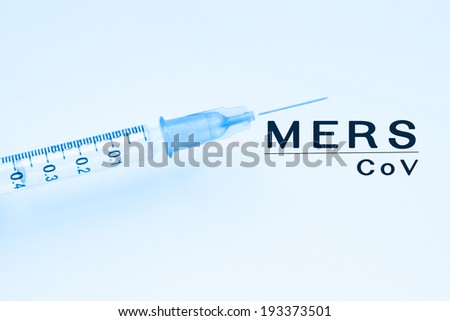  Mers-Cov,Middle East Respiratory Syndrome Coronavirus ,Concept Background Royalty-Free Stock Photo #193373501