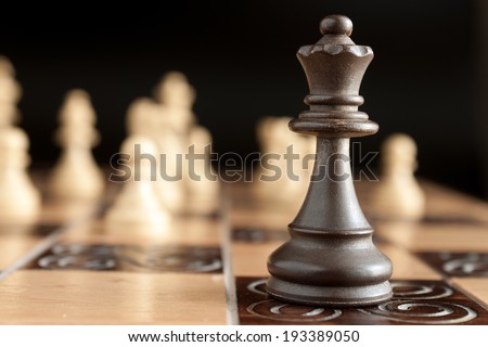 Photographed on a chess board Royalty-Free Stock Photo #193389050