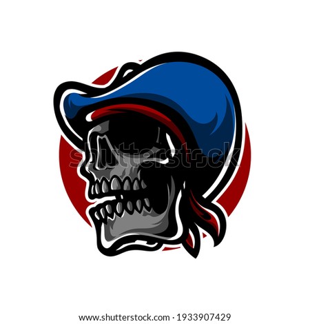 Pirates Skull E Sport Mascot Logo