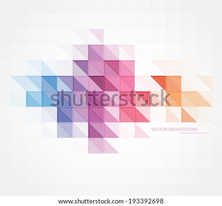 Vector abstract modern polygonal geometric background. Triangular mosaic.