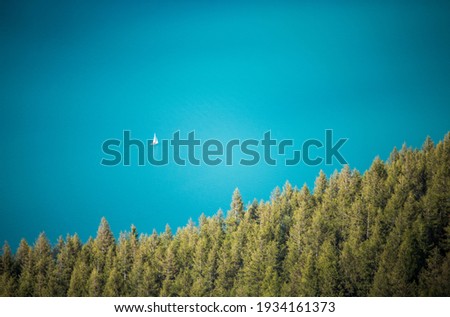 Austran blue lake green forest