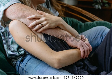 Couple photoshoot with intimate details Royalty-Free Stock Photo #1934169770