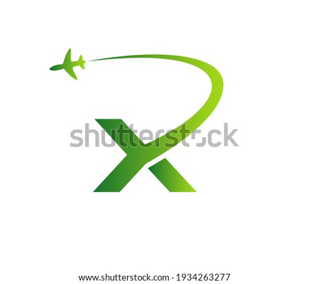 Letter X Air travel logo design template. Air Travel Logo Design with X letter.