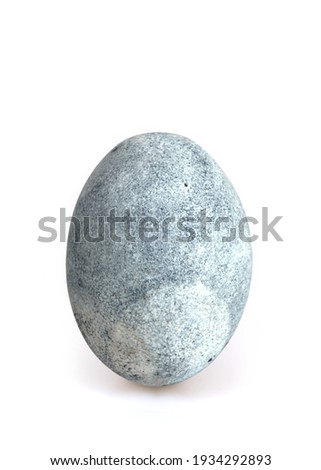 Painted Easter egg isolated on white background