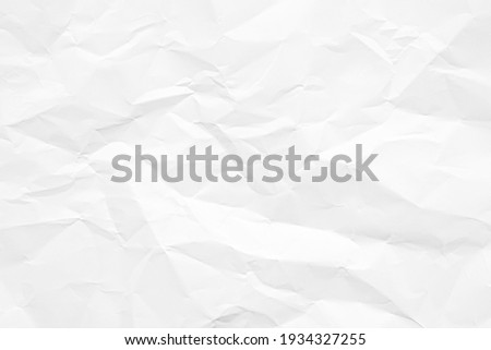 Clean white paper, wrinkled, abstract background. Royalty-Free Stock Photo #1934327255