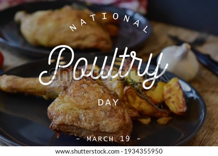 National poultry day, text in image, 19 March