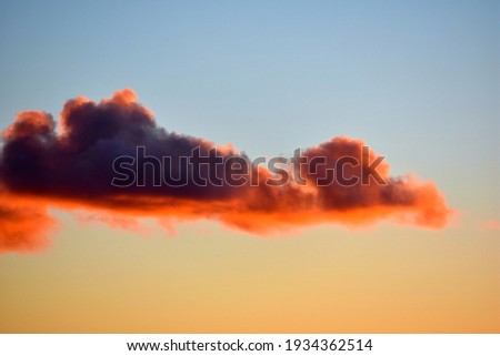 Clouds Background With Colorful Evening Sky 