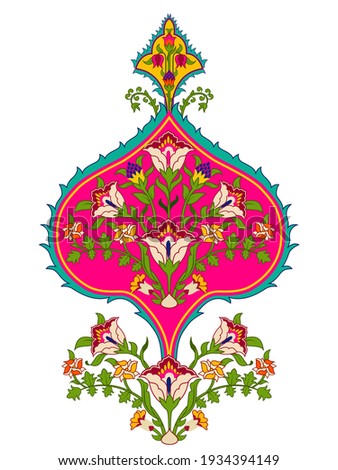 Mughal Art Pattern Design Motif Artwork Stock Illustration, 48% OFF