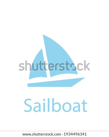 a logo of blue sailboat