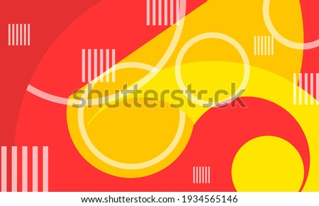 New background with colorful neo memphis style, abstract pattern arrangement, bright colors look fresh on the eyes. and can also be re-edited according to your 