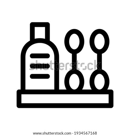 cotton buds icon or logo isolated sign symbol vector illustration - high quality black style vector icons
