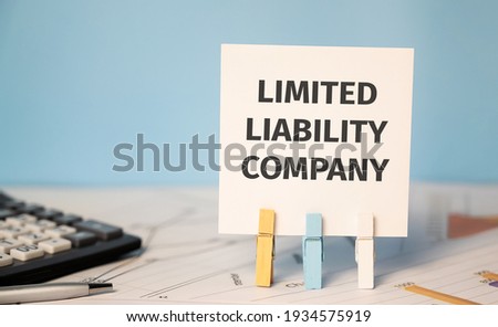 LIMITED LIABILITY COMPANY Finances and business concept.
