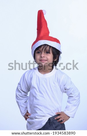 one kid shoot with white background
