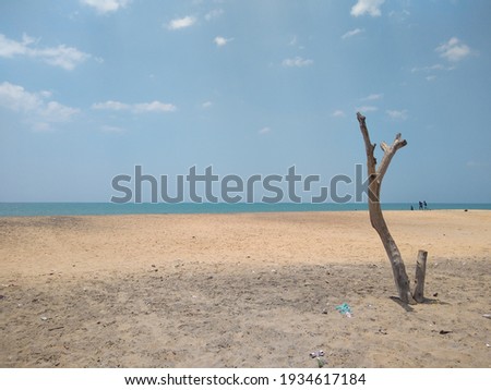 beach and blue sky, Pozhikkara beach, Kollam Kerala