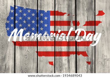 USA Memorial Day banner background