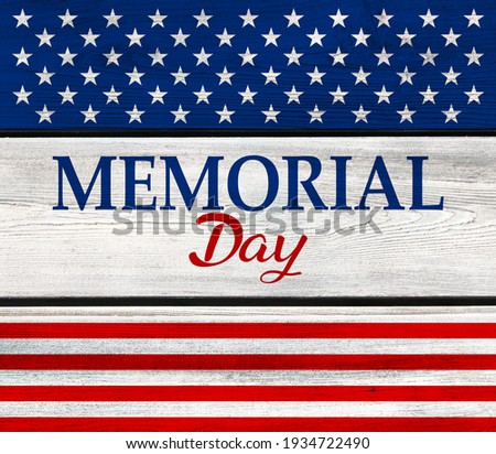USA Memorial Day banner background