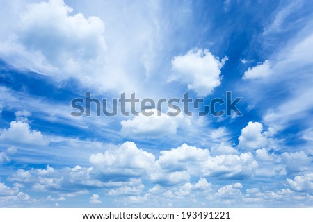 Sky clouds Royalty-Free Stock Photo #193491221